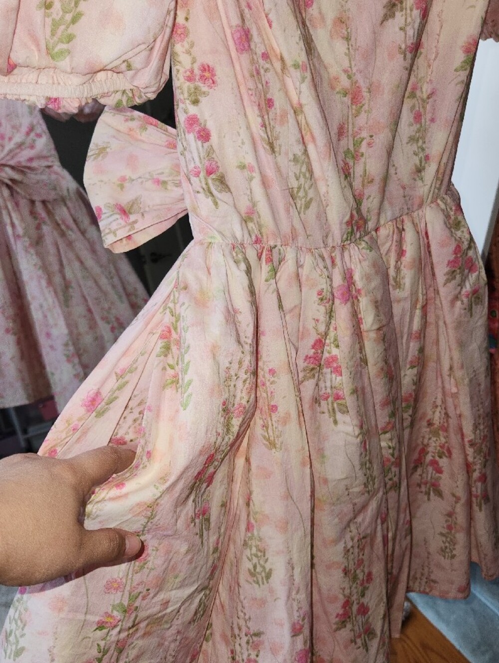 Ivy City Cupcake Dress In Pink Floral - Picture 3 of 6